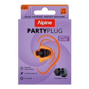 Alpine Party Plug 2025 Farba: Čierna Štuple do uší na hlasnú hudbu