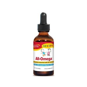 North American Herb and Spice NAHS Rybí olej pre deti - All-OMEGA 60 ml z aljašského lososa Sockeya