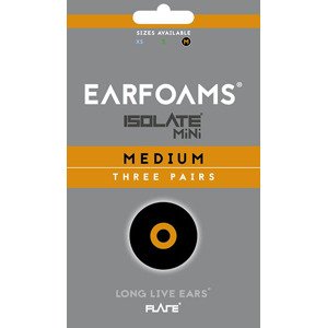 Earfoams® Isolate MiNi náhradné vankúšiky - 3 Páry Veľkosť: M