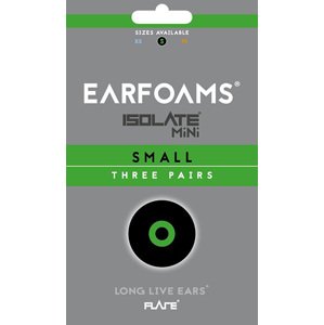 Earfoams® Isolate MiNi náhradné vankúšiky - 3 Páry Veľkosť: S