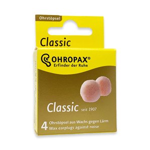 Ohropax Classic – 2 páry voskové štuple do uší