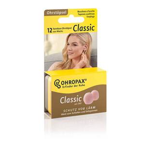 Ohropax Classic chrániče sluchu - 6 párov Voskové štuple do uší