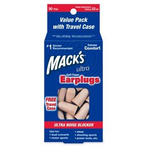 Mack's Ultra Soft Ultra mäkké štuple do uší Veľkosť balenia: 30 párov ultra mäkké štuple do uší