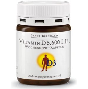 Sanct Bernhard Vitamín D3 5.600 IU s postupným uvoľňovaním 26 kapsúl výživový doplnok