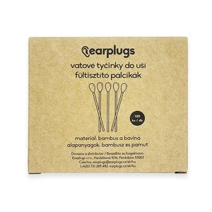 Earplugs Bambusové tyčinky do uší (100 ks)