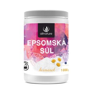 Allnature Epsomská soľ – harmanček 1000 g