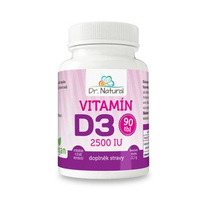 Dr.Natural Vitamín D3 2500 IU 90 tabliet výživový doplnok
