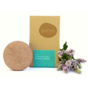 Ponio Tuhý šampón Mint obnova & ochrana Hmotnosť šampónu: 60g
