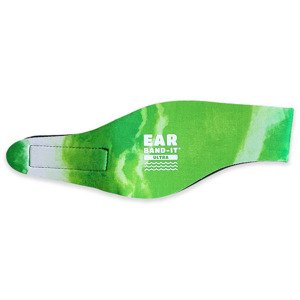 Ear Band-It® Ultra batikovaná Zelená Veľkosť čelenky: Malá Čelenka na plávanie