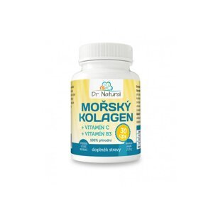 Dr. Natural Morský kolagén + vitamín C a B3 30 tabliet doplnok stravy
