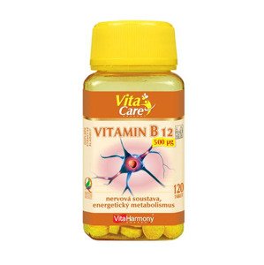 VitaHarmony Vitamín B12 - 120 tabliet s okamžitým účinkom Výživový doplnok