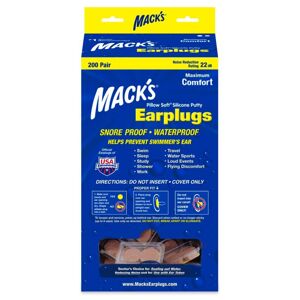 Mack's Snoozers® Veľkosť balenia: 200 párov Silikónové štuple do uší