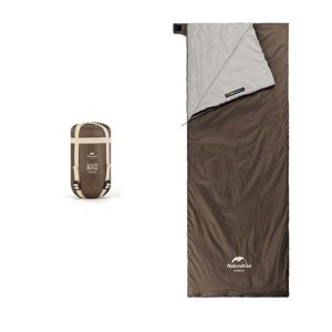 Naturehike LW180 ultraľahký spací vak - veľkosť XL 760g Farba: Hnedá 205 x 85 cm