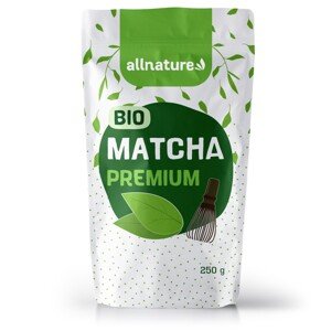 Allnature Matcha Tea Premium BIO 250 g výživový doplnok