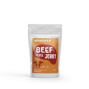 Allnature BEEF Pepper jerky – sušené hovädzie mäso s čiernym korením 25 g