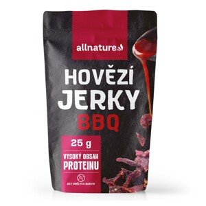 Allnature BEEF BBQ jerky - sušené hovädzie mäso s príchuťou BBQ Obsah: 25g