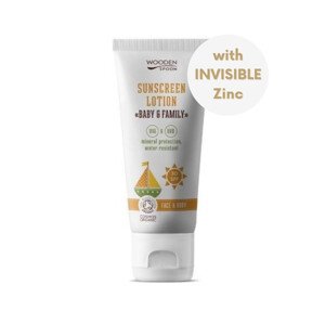 Opaľovacie telové mlieko v tube Baby & Family SPF 30 WoodenSpoon 100 ml