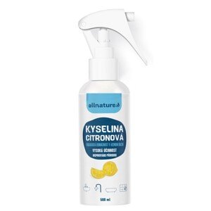 Allnature Kyselina citrónová roztok - 500ml na priamu aplikáciu