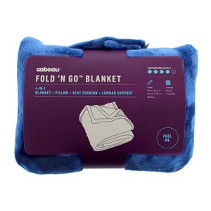Cabeau Fold'n Go™ 4v1 Cestovná deka z mikrovlákna Farba: Modrá