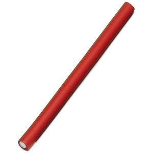 Papiloty - flexibilné penové natáčky na vlasy 8022 - 18 cm, hrúbka 12 mm, 12 ks/bal - červené