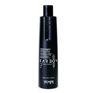 Echosline Karbon 9 Shampoo - šampón s aktívnym uhlím pre poškodené a chemicky ošetrené vlasy 350 ml