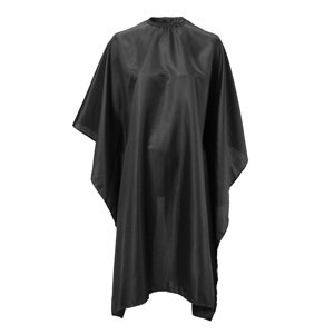 BraveHead Cutting cape black with dots 5475 - kadernícka pláštenka, na háčik