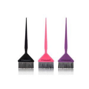Framar HB-BDS Big Daddy Brush Set - ﻿sada troch širokých štetcov na farbenie, ružová, fialová, čierna