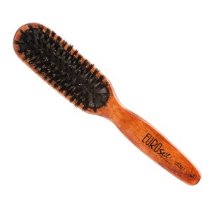 Eurostil Cushion Brush Wooden Boar - kefy na rozčesávanie vlasov, diviačie štetiny ﻿00327 - Oval - oválna