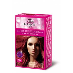 Kallos GLOW - farba na domáce použitie KALLOS GLOW krém. farba rubín. červená č.766 40ml