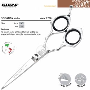 Kiepe THREE STARS Sensation 2260 - profesionálne kadernícke nožnice na kĺzavý strih 2260 / 6 "