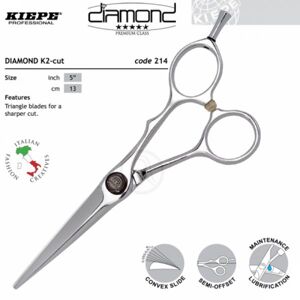 ​Kiepe THREE STARS Diamond Series 214 Designer - profesionálne kadernícke nožnice 214 / 5 " Designer