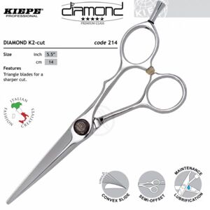 ​Kiepe THREE STARS Diamond Series 214 Designer - profesionálne kadernícke nožnice 214 / 5,5 " Designer