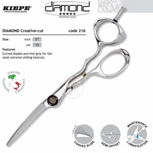 ​Kiepe THREE STARS Diamond Series 216 Designer - profesionálne kadernícke nožnice 216/ 5 " Designer
