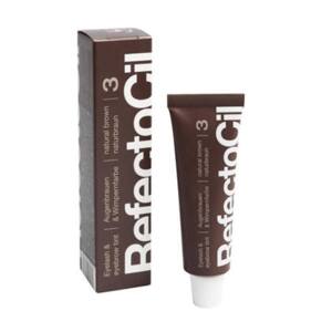 RefectoCil - farby na obočie, mihalnice a bradu 3.hnedá, 15 ml - vhodná aj na bradu