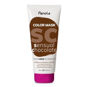 Fanola Color Mask - farebné masky Sensual Chocolate (čokoládová), 200 ml