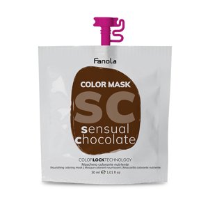 Fanola Color Mask - farebné masky Sensual Chocolate (čokoládová), 30 ml