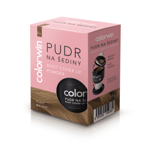 Colorwin Root Cover Up Powder - púder na šedivé vlasy a odrasty, 3,2g Walnut - plavý