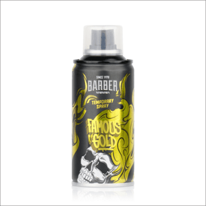 Marmara Barber Hair Color Spray - farebné 1-dňové spreje na vlasy pre kreatívne účesy, 150 ml Famous Gold - zlatá