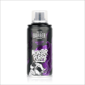 Marmara Barber Hair Color Spray - farebné 1-dňové spreje na vlasy pre kreatívne účesy, 150 ml Monster Purple - Fialová