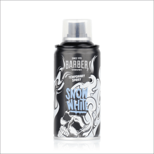Marmara Barber Hair Color Spray - farebné 1-dňové spreje na vlasy pre kreatívne účesy, 150 ml Snow White - Biela