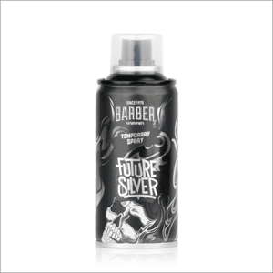 Marmara Barber Hair Color Spray - farebné 1-dňové spreje na vlasy pre kreatívne účesy, 150 ml Future Silver - Strieborná