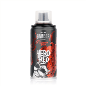 Marmara Barber Hair Color Spray - farebné 1-dňové spreje na vlasy pre kreatívne účesy, 150 ml Hero Red - Červená