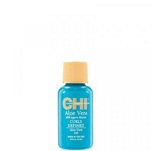 Chi Aloe Vera with Agave Nectar Curls Defined - olej na kučeravé vlasy s aloe vera a agávovým nektárom 15 ml