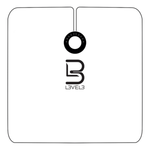 L3VEL3 Cape with Rubber neck - pláštenka s gumovým vysokým golierom, na cvočky Biela
