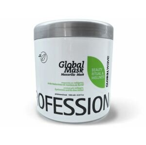 Broaer Global Mask Collagen, Hyaluronic Acid, Shea Butter - intenzívna maska na obnovu poškodeného vlasového vlákna, 1000 ml