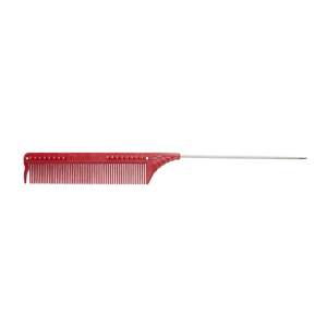 JRL PinTail Comb - profesionálne tupírovacie hrebene J102 RED - červený