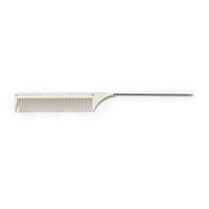 JRL PinTail Comb - profesionálne tupírovacie hrebene J102 WHITE - Biely