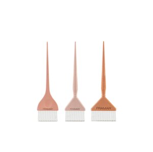 Framar HB-FP-GHR Family Pack 3 PCS Brush Set GoldenHour Edition - sada troch štetcov na farbenie, béžové farby