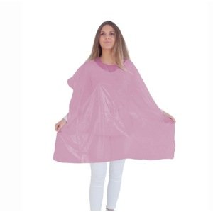 Eurostil Disposable Capes - jednorázové pláštenky, 90x118 cm, 30 ks 02791/70 Pink - ružové