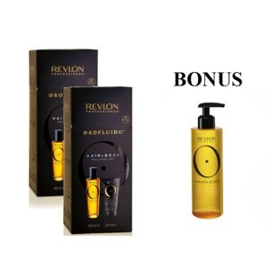 AKCIA: 2x Orofluido Set Elixir + Body Cream - "tekuté zlato" elixír, 50 ml + telový krém, 50 ml + OroFluido šampón, 240 ml